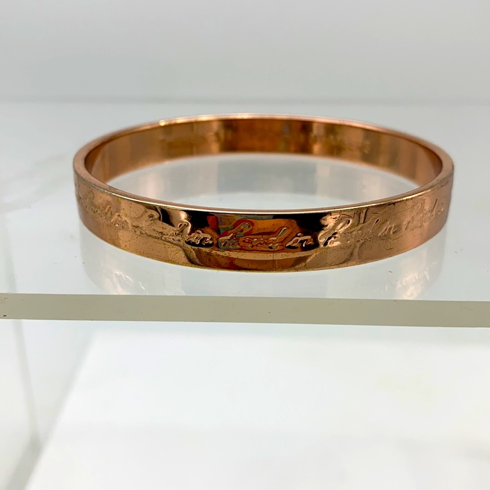 Kate Spade Strength in Numbers Rose Gold Plated Bangle